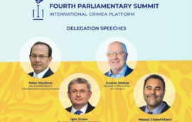 During the fourth Parliamentary Summit of the Crimea Platform, delegations from Austria, Lithuania, Moldova, and Norway delivered speeches
