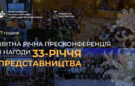 17 грудня — звітна річна пресконференція з нагоди 33-річчя Представництва