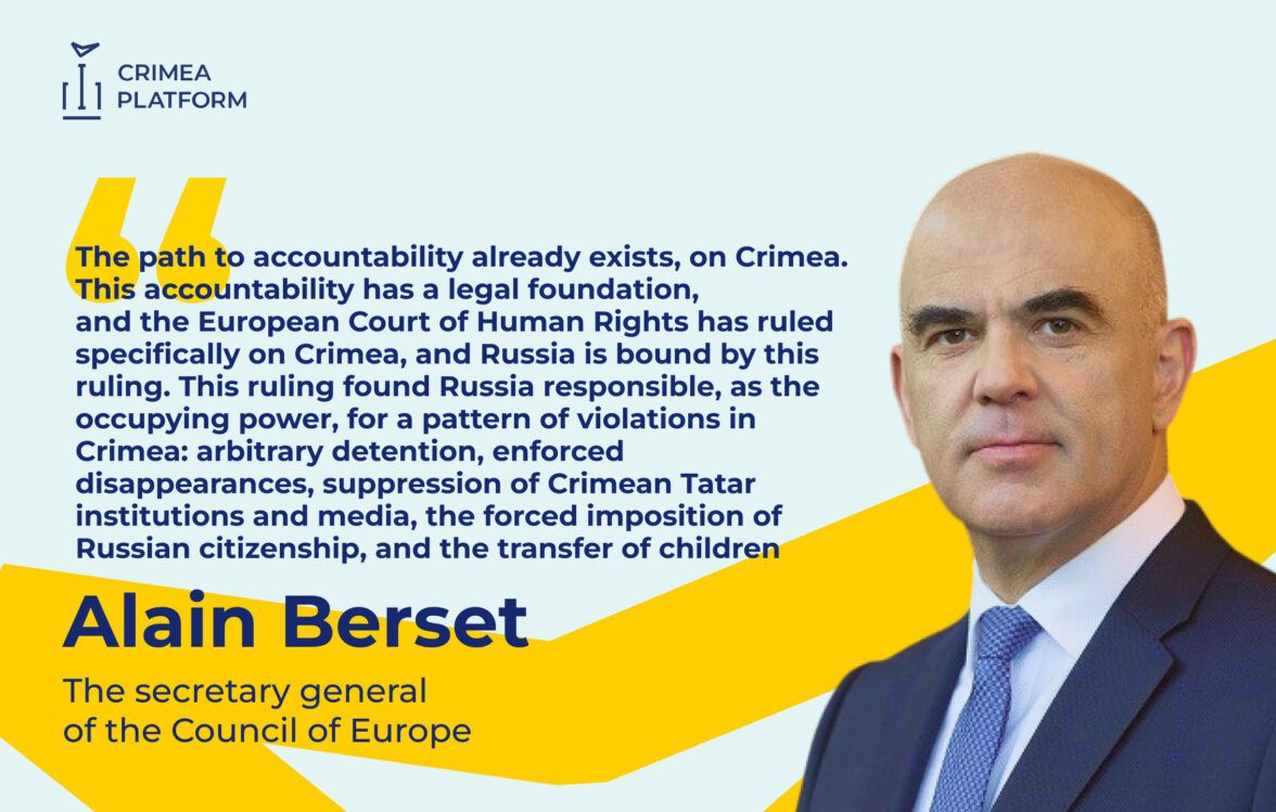 Secretary General of the Council of Europe Alain Berset