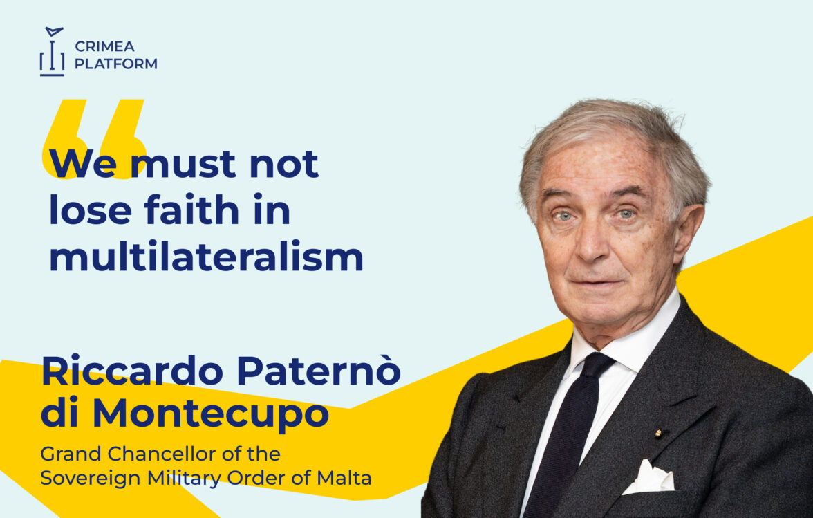 Grand Chancellor of the Sovereign Order of Malta Riccardo Paternò di Montecupo reaffirmed the Order’s continuous solidarity with the people of Ukraine and its commitment to international and humanitarian law