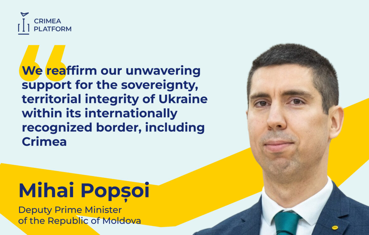 Mihai Popșoi reaffirmed Moldova’s principled position on Ukraine’s territorial integrity and non-recognition of attempts to change its borders by force