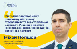 Міхай Попшой підтвердив принципову позицію Молдови щодо територіальної цілісності України та невизнання спроб зміни її кордонів силою