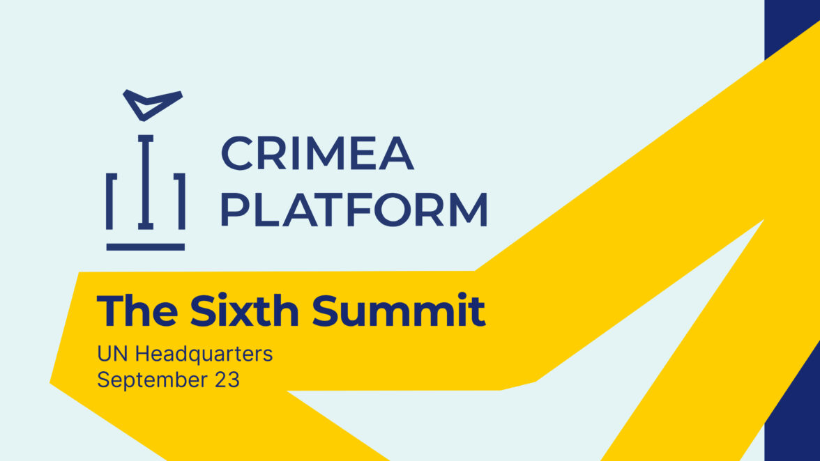 The Sixth Summit of the International Crimea Platform will take place on 23 September